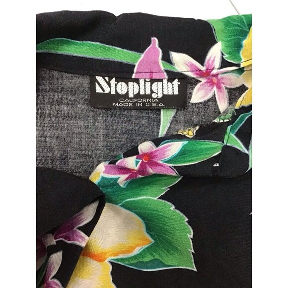 Vintage/Retro Stoplight of California Crop Shirt Size Medium Blouse Top 💚 - Picture 3 of 4